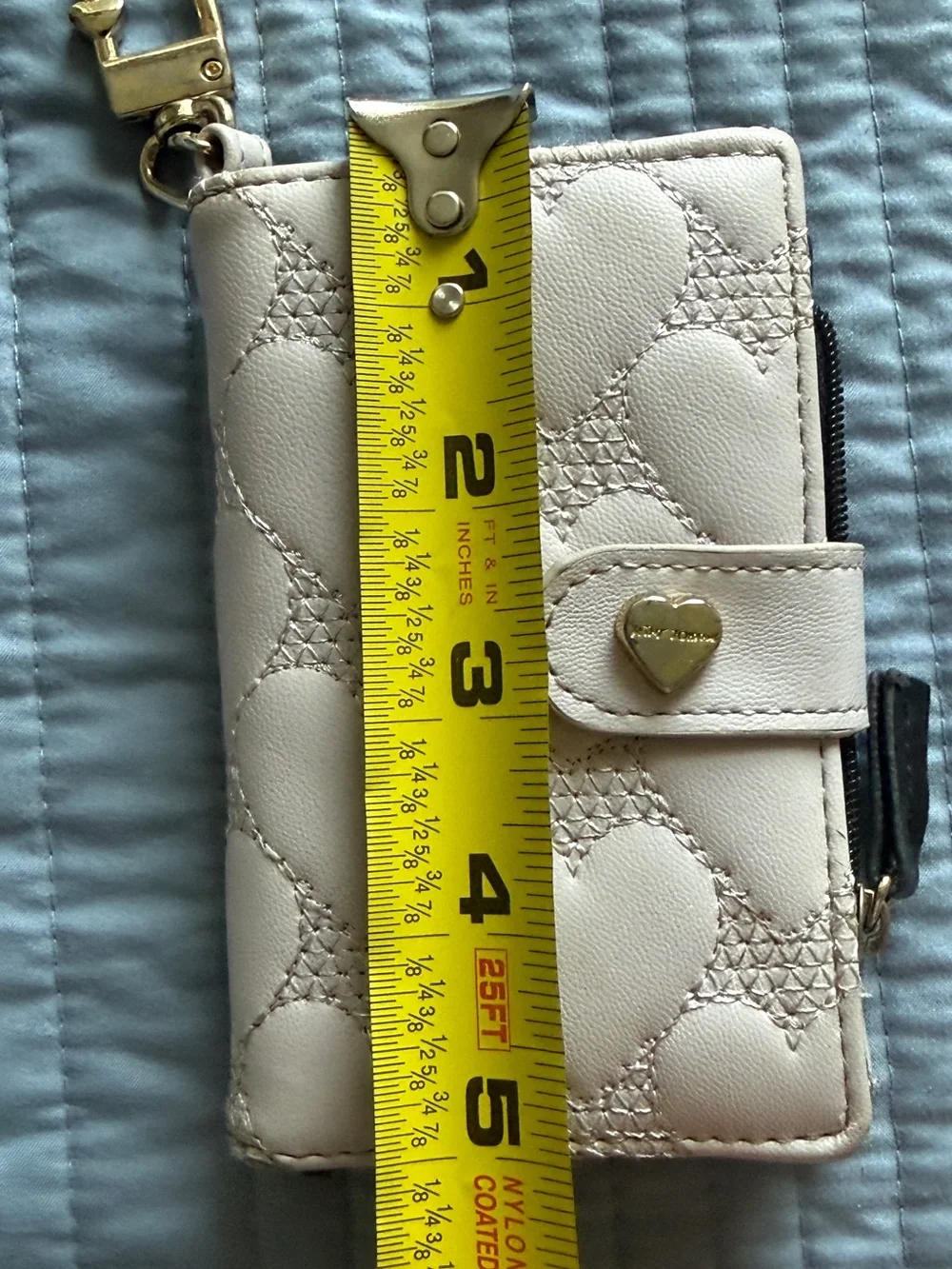 Betsey Johnson lavender  Bi-Fold Wallet with Zip Pocket